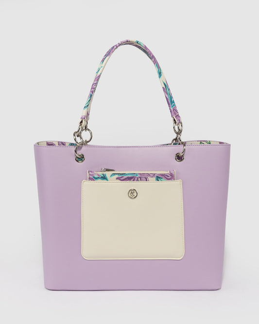 Colette by Colette Hayman Tia Pocket Tote (Purple)