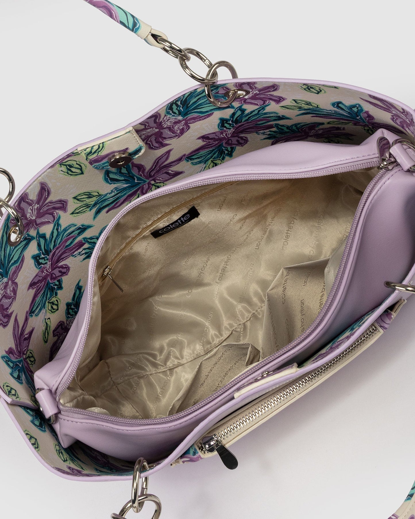 Colette by Colette Hayman Tia Pocket Tote (Purple)