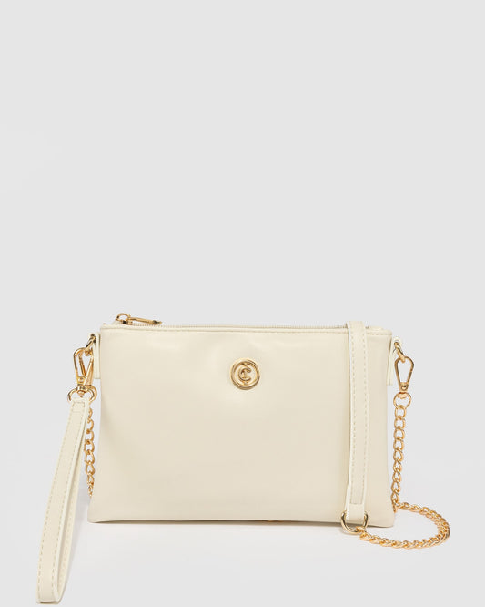 Colette by Colette Hayman Peta Chain Crossbody (Ivory)