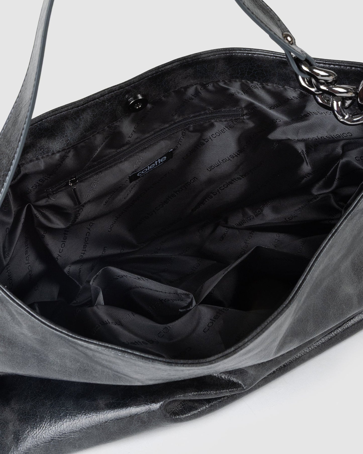 Colette by Colette Hayman Grey Issey Slouch Bag (Black)