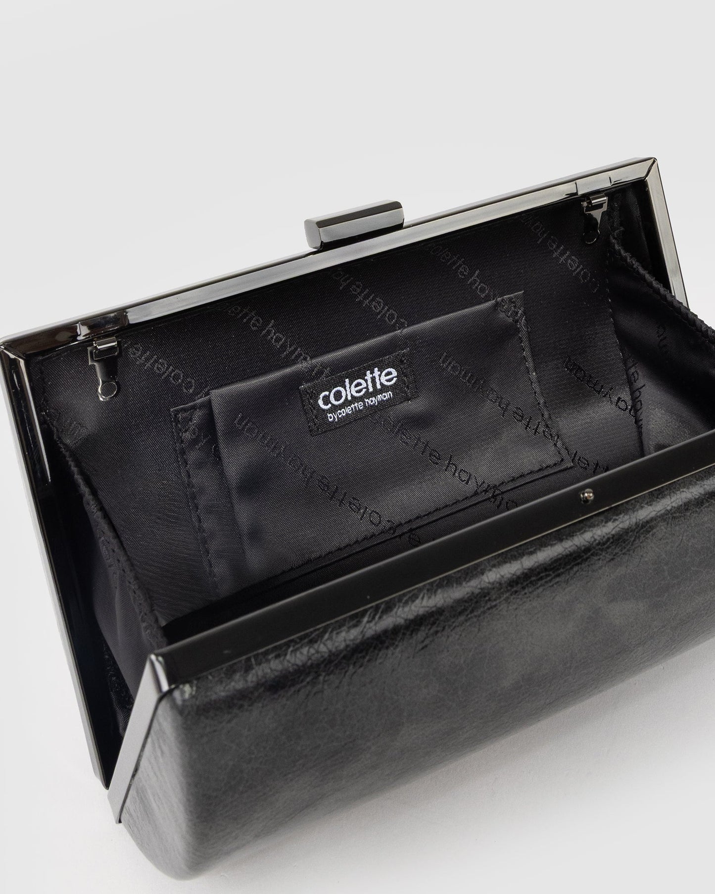 Colette by Colette Hayman Lilly Hardcase Clutch (Grey)