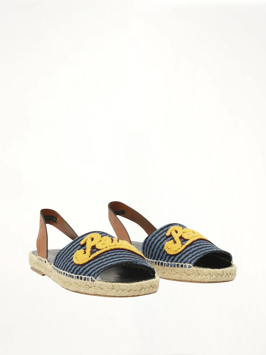 Loewe x Paula Stripe Espadrille (Navy)