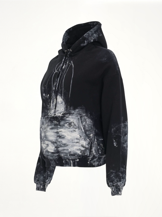 BALENCIAGA Painter Fitted Hoodie (Black)