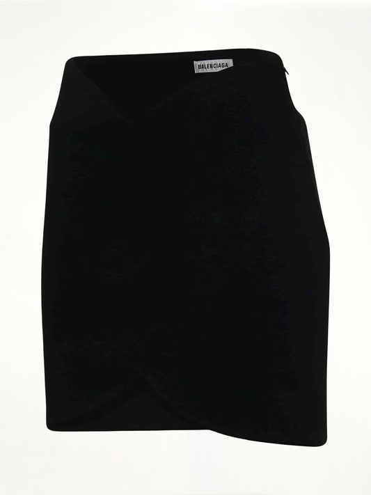 BALENCIAGA Circle Mini Skirt (Black)