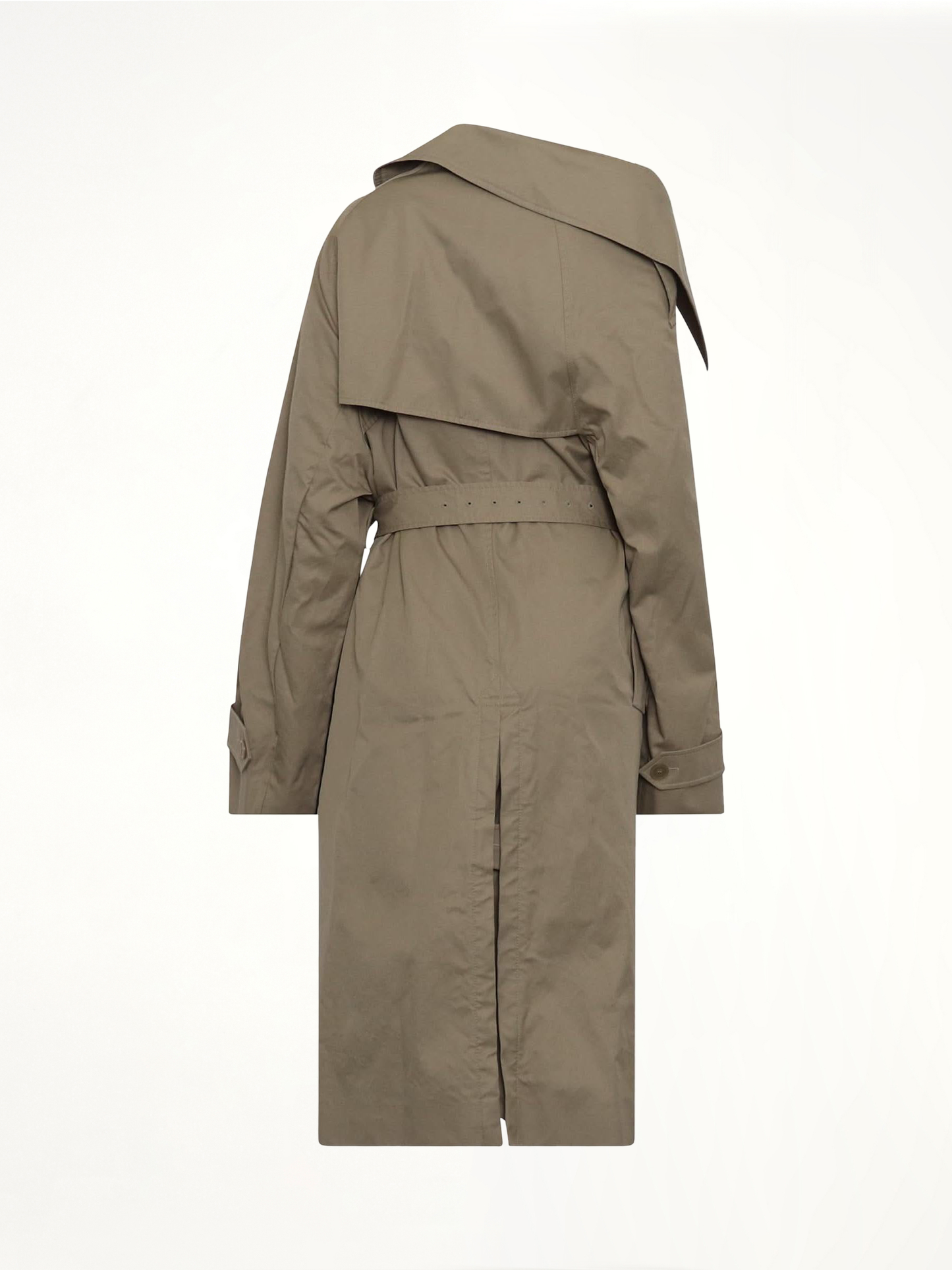 BALENCIAGA Off Shoulder Trench Coat (Beige)