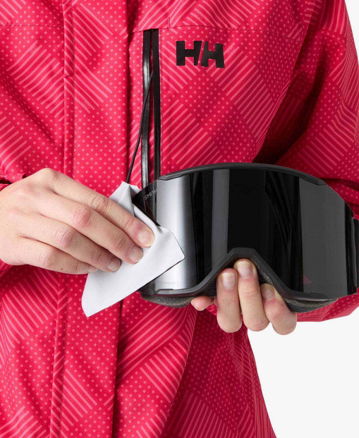 Helly Hansen W SNOWPLAY JACKET, Cranberry (Cranberry Plaid Color Aop)