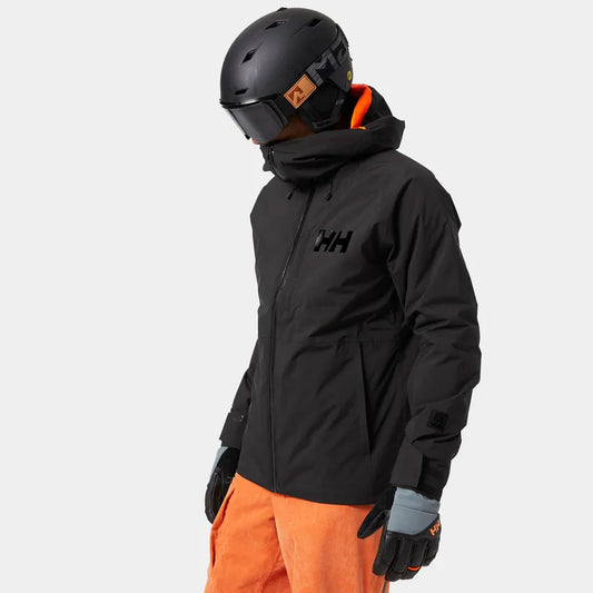 Image of Coats & Jackets. Product name - POWDERFACE JACKET, Black in Black colour by brand - Helly Hansen
