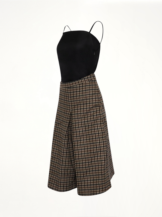 MAISON MARGIELA Check Wool Dress (Green)