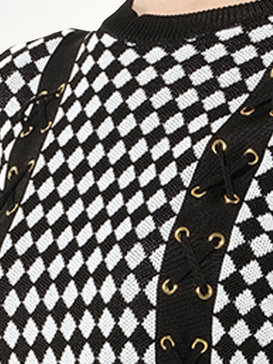 BALMAIN Maille Knit Dress (Black)