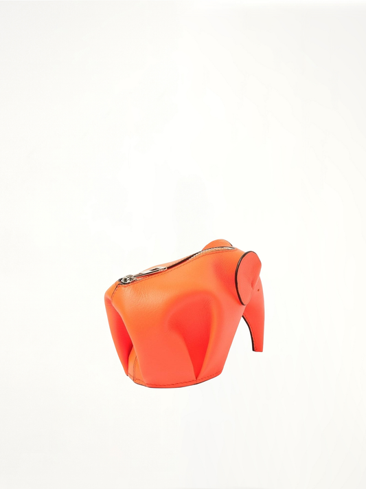LOEWE Elephant Coin Purse (Orange)