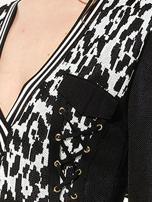 BALMAIN Knit Dress (Black)