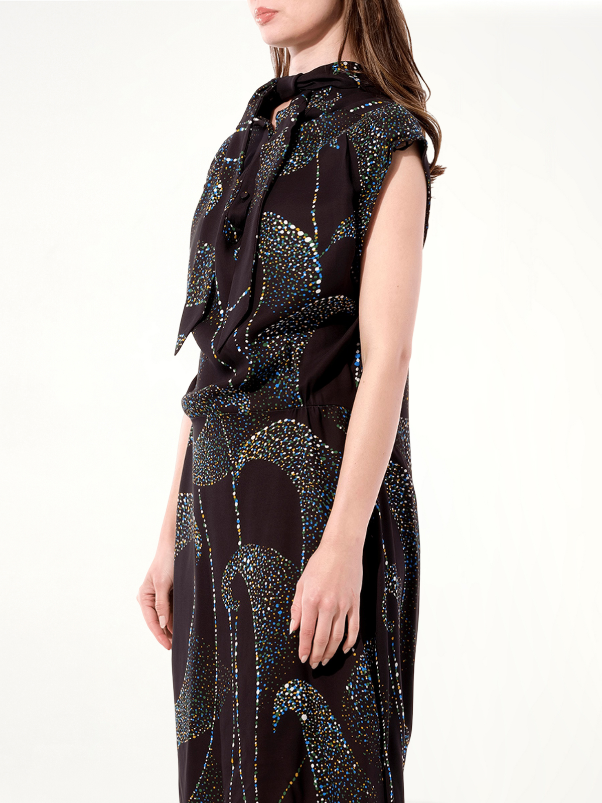 BALENCIAGA Crepe Dress (Black)