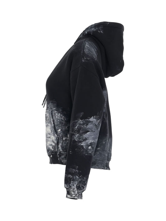 BALENCIAGA Painter Fitted Hoodie (Black)