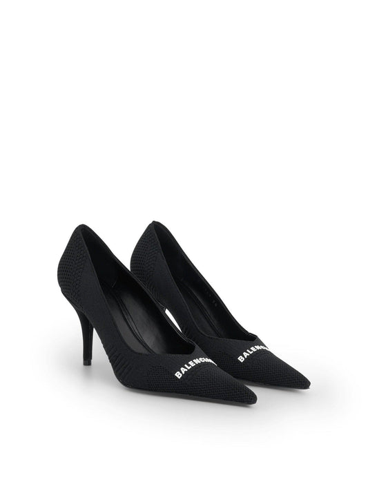 BALENCIAGA Logo Knife 2.0 80mm Pumps (Black)