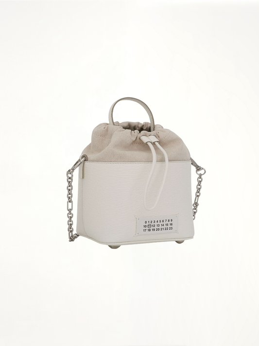 MAISON MARGIELA Small 5AC Bucket Bag (White)