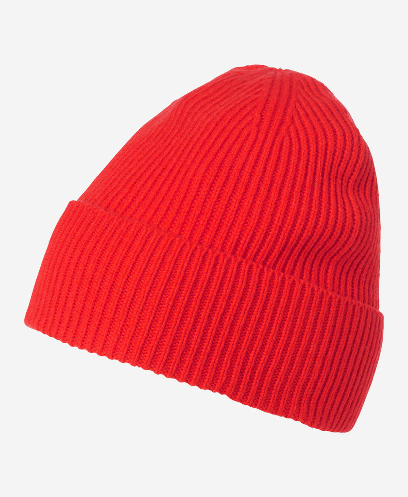 Image of Hats. Product name - HH WOOL BEANIE, Alert Red in Alert Red colour by brand - Helly Hansen