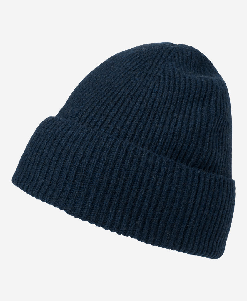 Image of Hats. Product name - HH WOOL BEANIE, Navy in Navy colour by brand - Helly Hansen