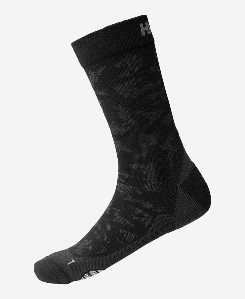 Image of Socks. Product name - TRAIL CREW SOCK, Black in Black colour by brand - Helly Hansen