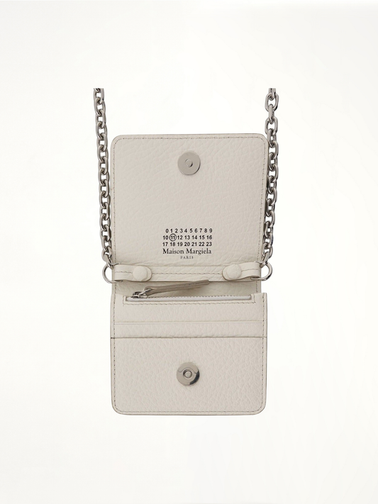 MAISON MARGIELA Four Stitches Chain Wallet (White)