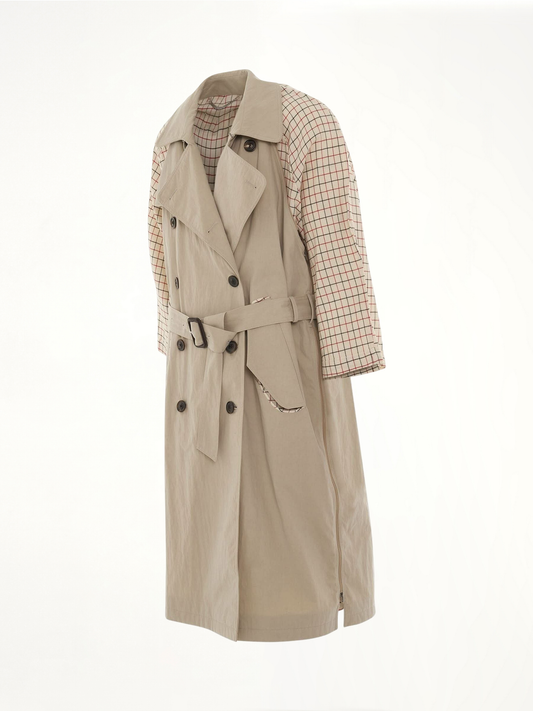 MAISON MARGIELA Double Breasted Trench Coat (Beige)