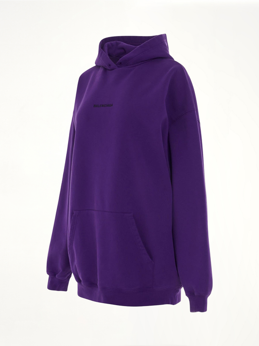 BALENCIAGA Medium Fit Hoodie (Purple)