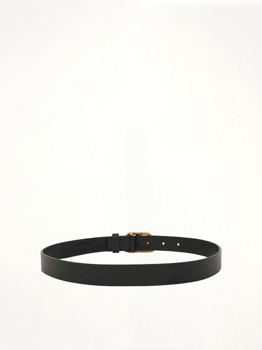 BALENCIAGA BB Thin Belt (Black)