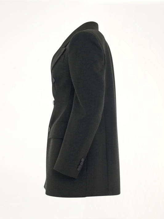 BALENCIAGA Double Breasted Hourglass Blazer (Green)