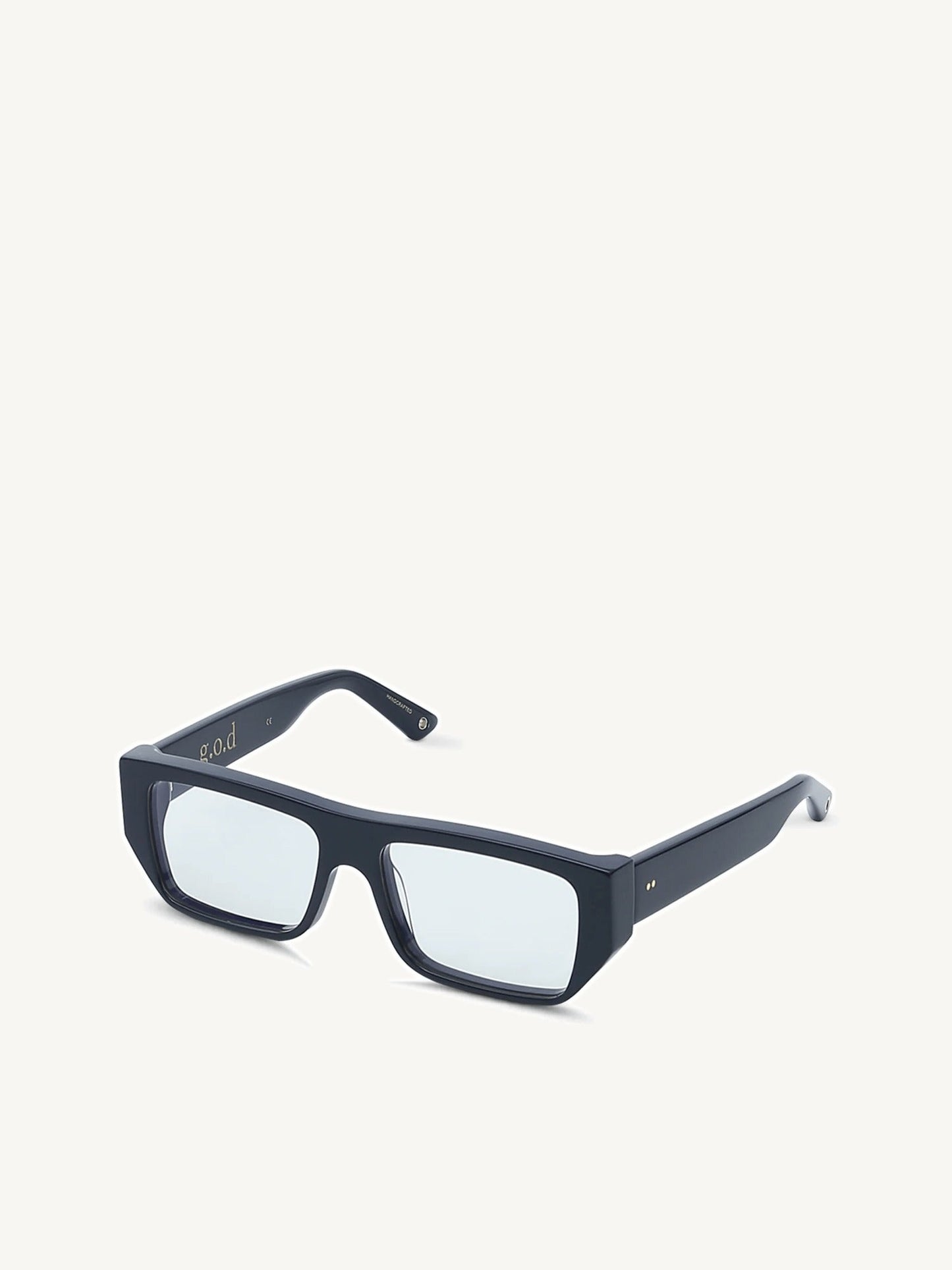 Image of Sunglasses. Product name - Twenty Four L Sunglasses with Dark Grey Lens in Navy colour by brand - G.O.D