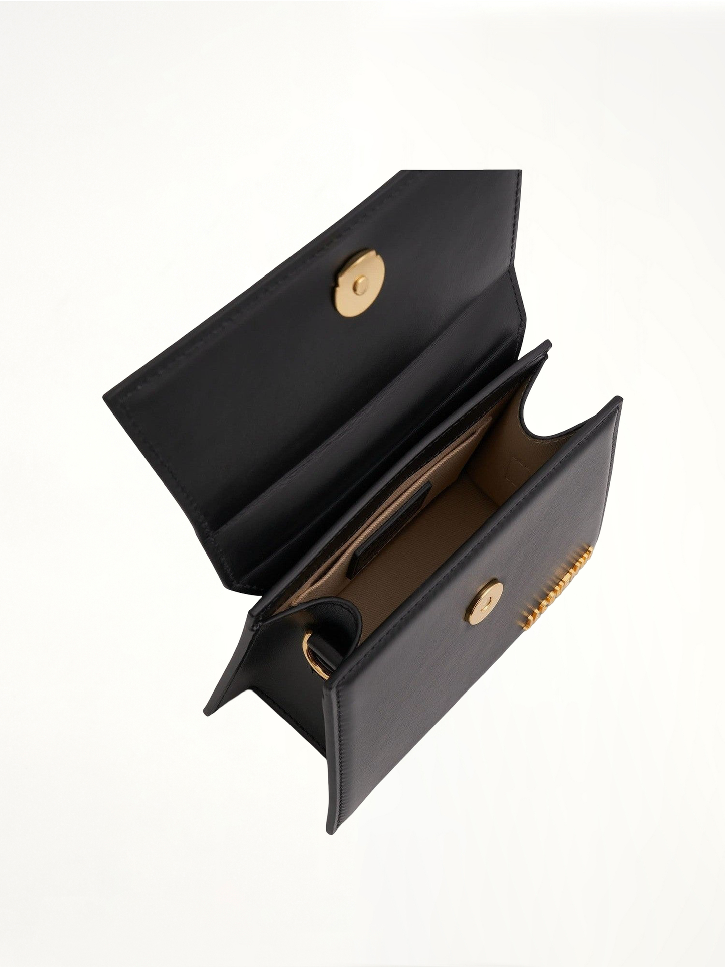 JACQUEMUS Le Chiquito Noeud Leather Bag (Black)