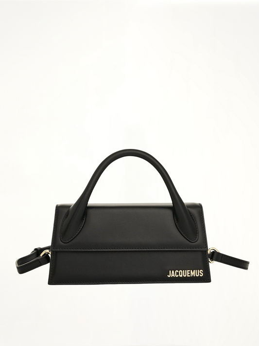 JACQUEMUS Le Chiquito Long Leather Bag (Black)