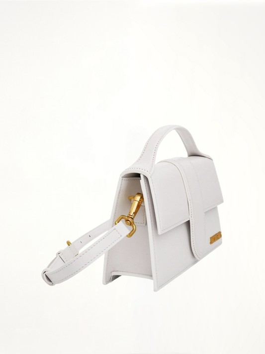 JACQUEMUS Le Grand Bambino Leather Bag (White)
