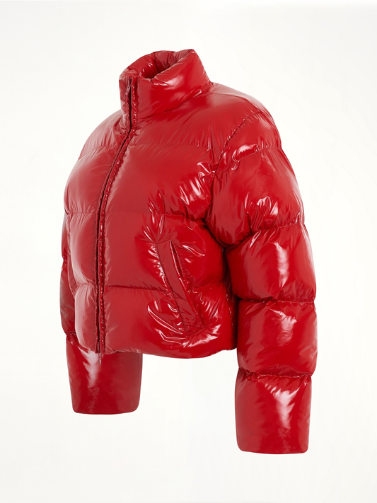 BALENCIAGA Shrunk Puffer Jacket (Red)