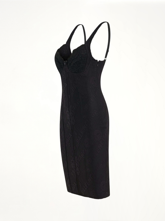 BALENCIAGA Lingerie Mini Dress (Black)