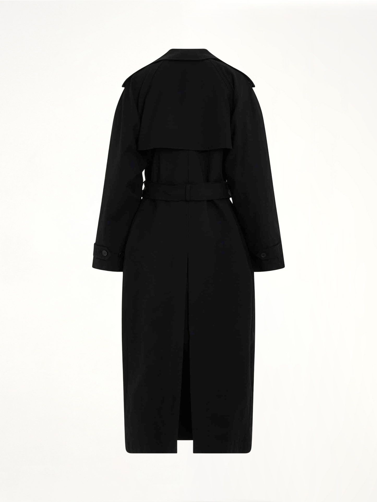 BALENCIAGA Hourglass Trench Coat (Black)