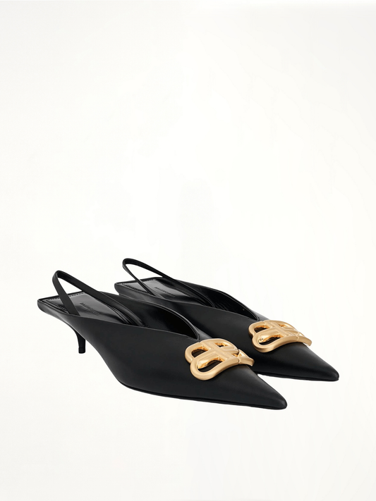 BALENCIAGA BB Square KnifeMule (Black)