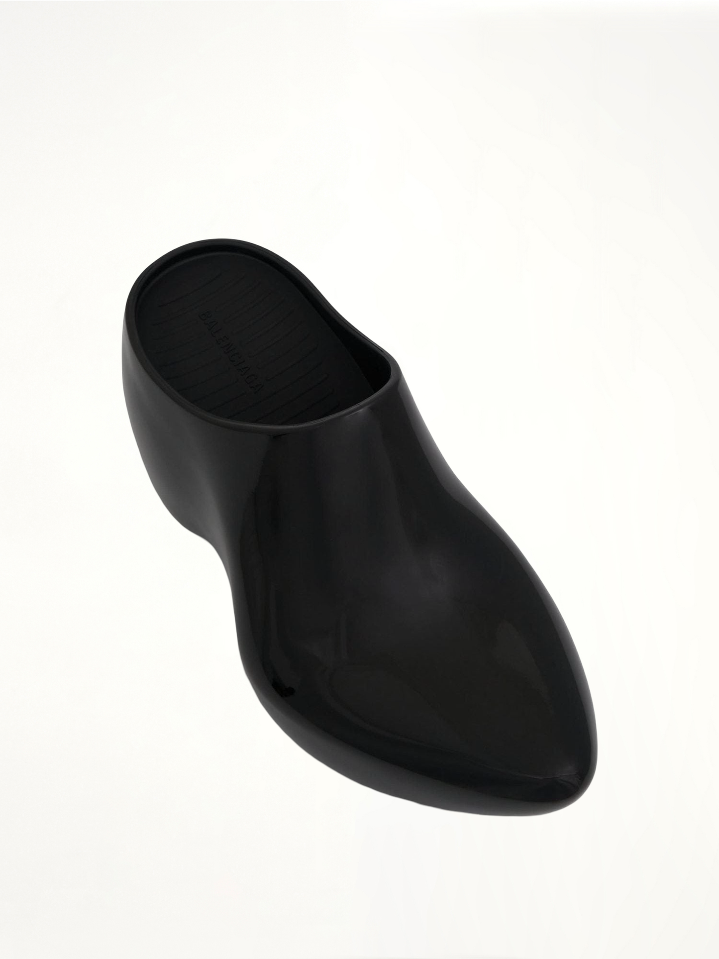 BALENCIAGA Technoclog Shinny Mule (Black)