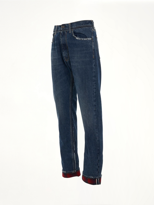 MAISON MARGIELA Relax Fit Fold Jeans (Blue)