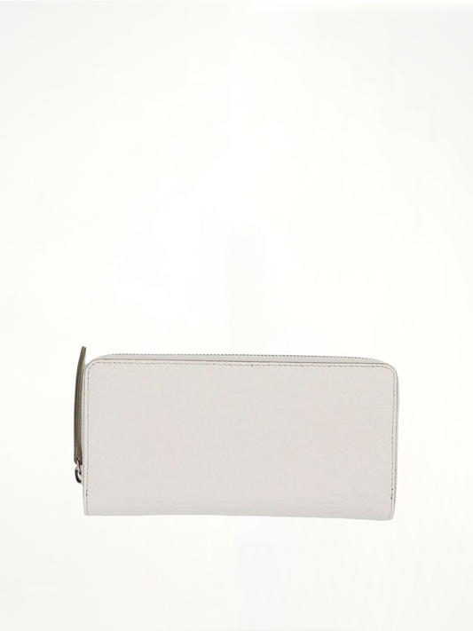 MAISON MARGIELA Four Stitches Zip Around Wallet (White)