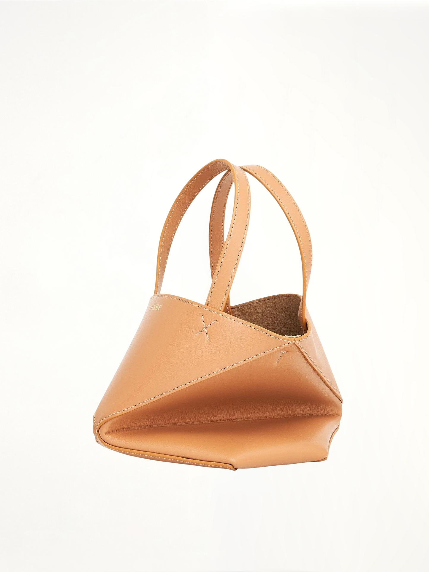 LOEWE Mini Puzzle Fold Tote Bag (Brown)
