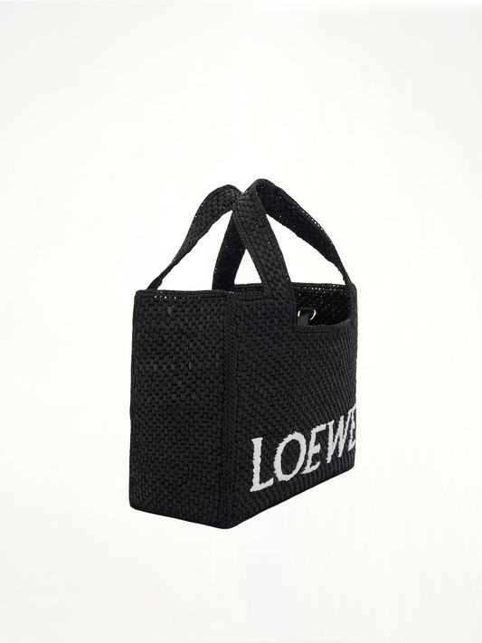 LOEWE Small Logo Font Tote Bag (Black)