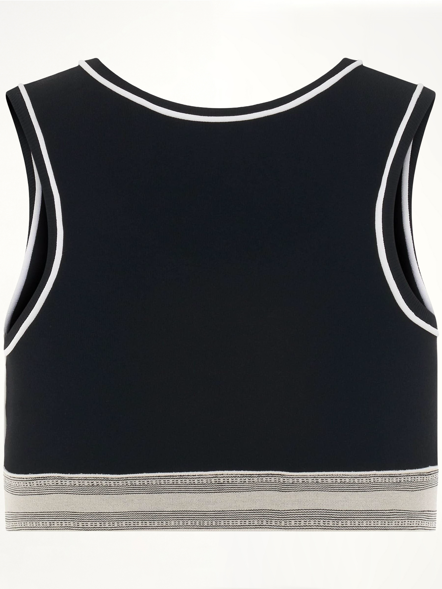 LOEWE Logo Cropped Tank Top (Black)