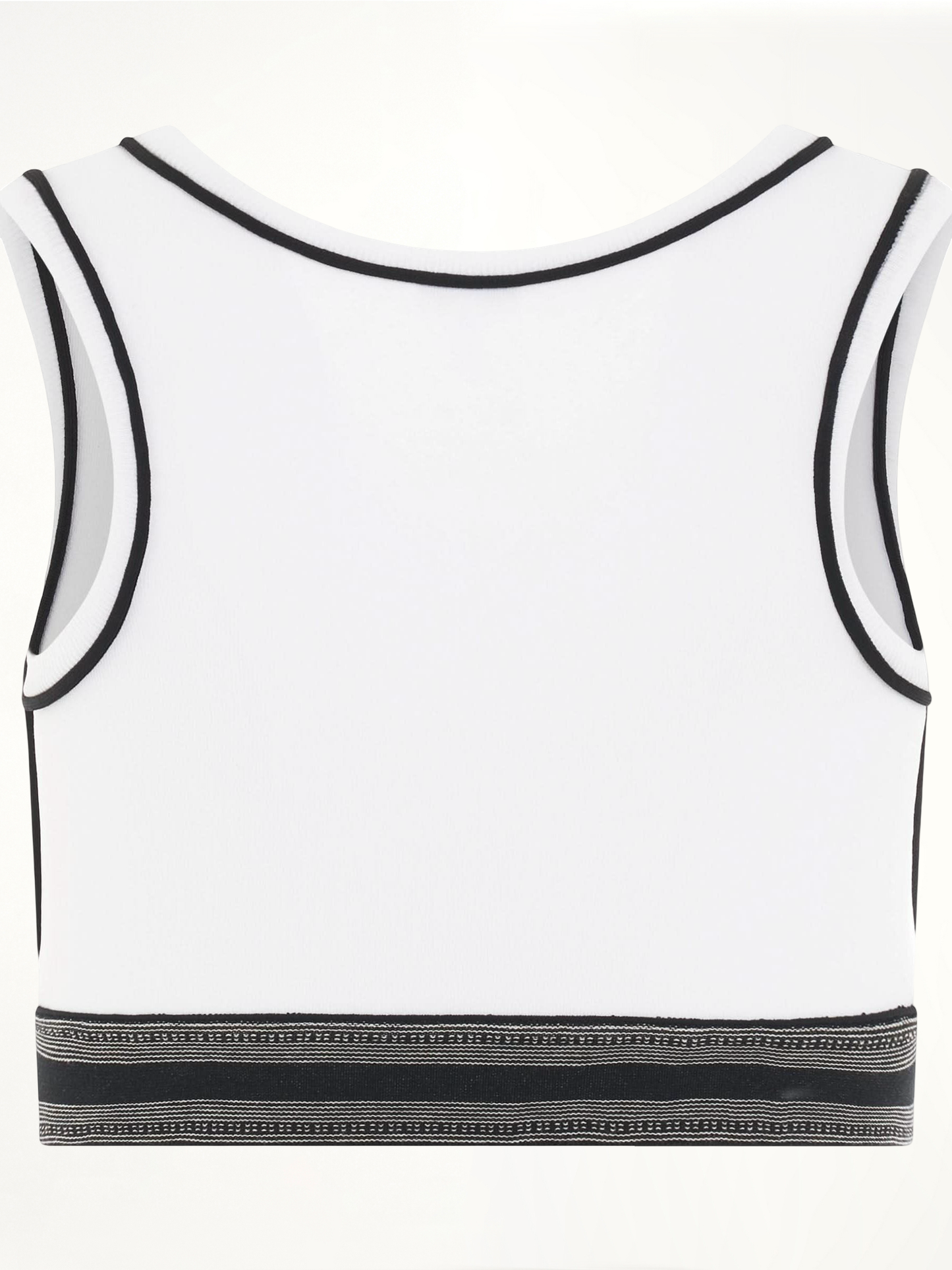 LOEWE Logo Cropped Tank Top (White)