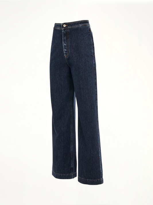 LOEWE High Waisted Jeans (Blue)