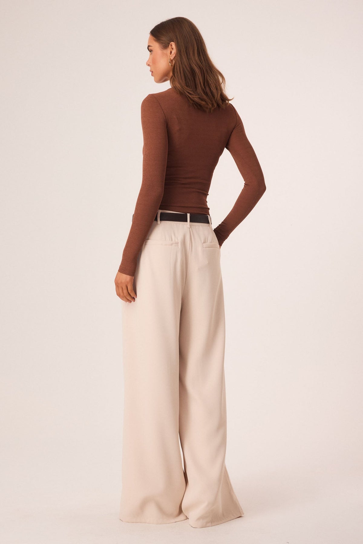SNDYS KATYA LONG SLEEVE TOP (Mocha)