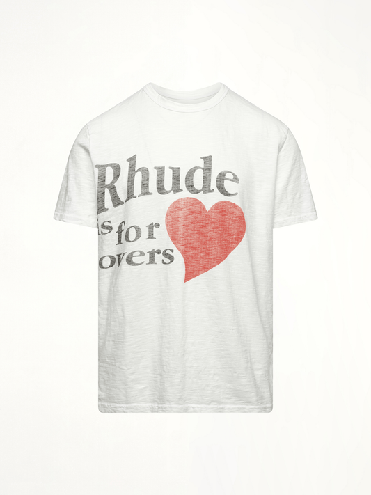 RHUDE Rhude Lovers Slub Tee (White)