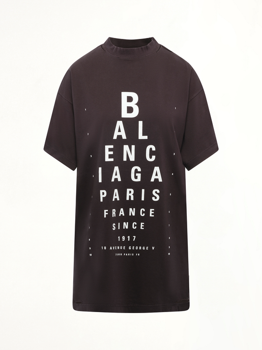 BALENCIAGA Eye-Test Oversized T-Shirt (Black)