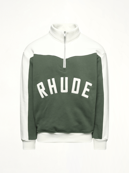RHUDE Rhude Monaco Half-Zip Sweatshirt (Green)