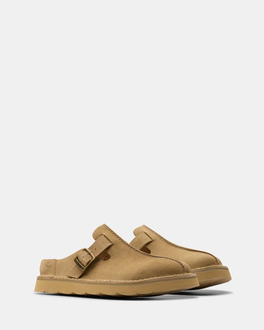 Solsbury Mule Dark Sand Suede
