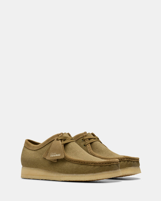 Wallabee (m) Olive Canvas