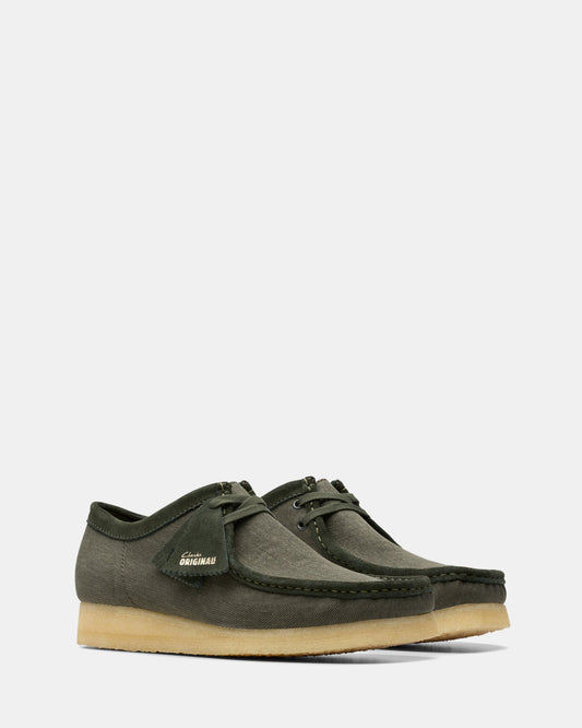 Wallabee (m) Forest Green Canvas